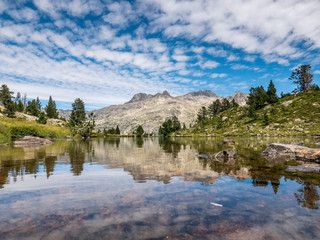 A summer day in the ibones de ordicuso (Panticosa, Huesca, Spain)