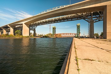 Wall Mural - The Burlington Bay James N. Allan Skyway and canal in Burlington, Ontario