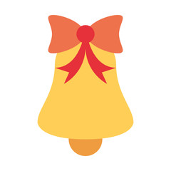 Sticker - merry christmas bell decoration icon