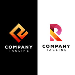 letter R logo template for your company