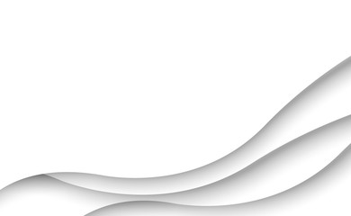Wall Mural - Abstract white modern shape line curve seamless white background.Graphic clean decoration.Space for your text.Creative layout light.Design business cover banner.Minimal surface vector illustration.