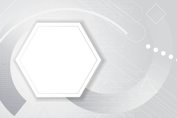 Wall Mural - 3d abstract white background of embossed surface frame hexagon.honeycomb modern pattern concept, cre