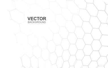 Wall Mural - 3d abstract white background of embossed surface hexagon,honeycomb modern pattern concept, creative 