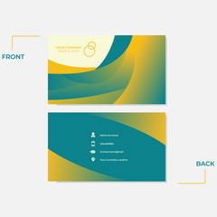 Wall Mural - Modern Geometric and Creative Business Card Template. Exclusive and Minimalist Style Design. Easy to use and Ready to Print. Vector Illustration