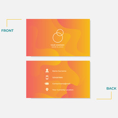 Wall Mural - Modern Geometric and Creative Business Card Template. Exclusive and Minimalist Style Design. Easy to use and Ready to Print. Vector Illustration