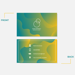 Wall Mural - Modern Geometric and Creative Business Card Template. Exclusive and Minimalist Style Design. Easy to use and Ready to Print. Vector Illustration