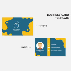Wall Mural - Modern Geometric and Creative Business Card Template. Exclusive and Minimalist Style Design. Easy to use and Ready to Print. Vector Illustration