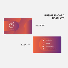 Wall Mural - Modern Geometric and Creative Business Card Template. Exclusive and Minimalist Style Design. Easy to use and Ready to Print. Vector Illustration