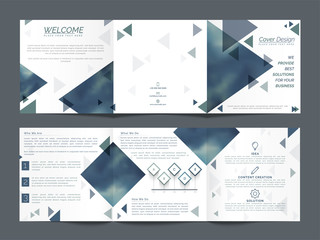 Canvas Print - Three Fold Business Brochure design.