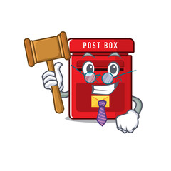 Poster - mailbox with a the mascot cartoon judge