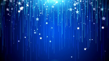 Wall Mural - stars background blue particles light