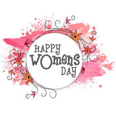 Poster - Greeting Card for Women's Day celebration.