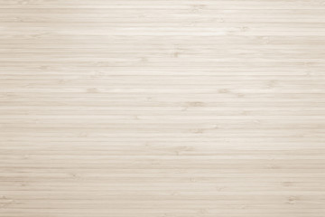 Wall Mural - Bamboo wood texture background in light sepia cream brown color .