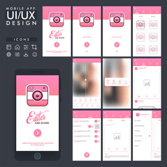 Poster - Share Mobile App UI, UX design.