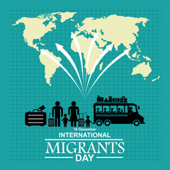 International Migrant Day, poster and banner