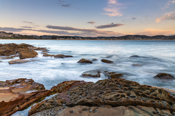 Sunrise Seascape and Rock Platform