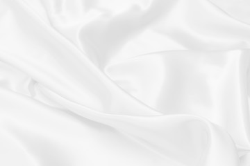 Wall Mural - white satin fabric texture soft blur background