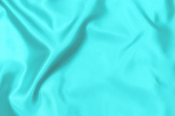 Sticker - Cyan-Teal satin fabric texture soft blur background