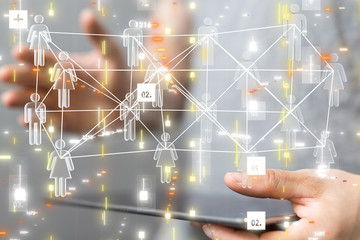 people team social network group