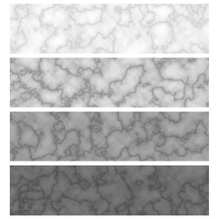 Wall Mural - marble texture patterns, banners templates of grey marble background