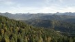 4k Aerial Brauneck Karwendel Alpen. Herbst. Wälder Skigebiet. Bergkette