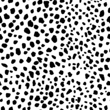 Seamless Dalmatian Fur Animal Print