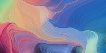 Abstract Colorful Waves Motion. Can Be Used As Wallpaper, Background Graphic Or Texture. Graphic Illustration With Rosy Brown, Teal Blue And Steel Blue Colors