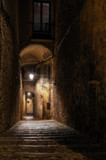 Fototapeta Uliczki - alley in Girona spain