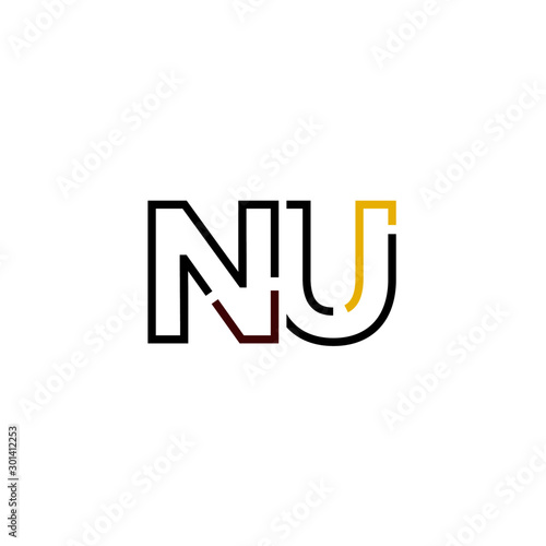 Nu.nl Icon - Nu Letter Logo Icon Design Template Elements ...