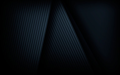 Wall Mural - dark abstract background with black overlap layers. texture layer element decoration.