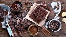 Cacao Beans, Powder, Cacao Butter,  Chocolate Bar And Chocolate Sauce