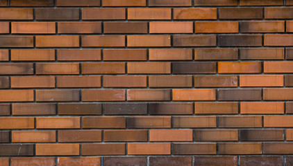 Wall Mural - Orange brick wall texture for your background.