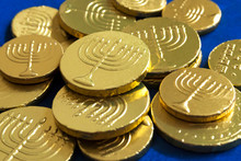 Hanukkah Golden Coins