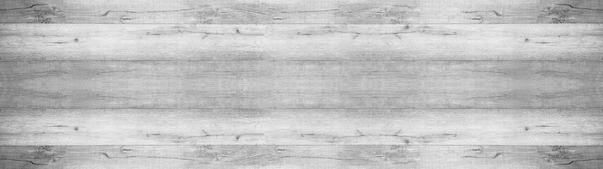 Wall Mural - old white painted exfoliate rustic bright light wooden texture - wood background panorama banner long shabby