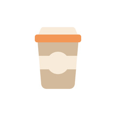 Isolated coffee mug icon flat design