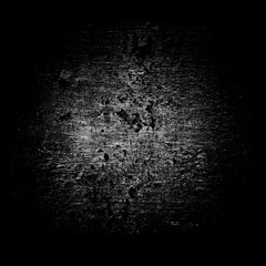 Wall Mural - abstract gray round dust stain on black background. grunge texture with scratches, spots and dots