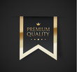 Premium quality vector badges. Luxury black labels. Vector illustration