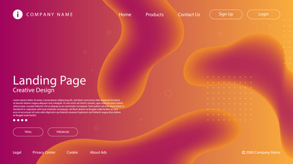Wall Mural - abstract modern graphic element. dynamical colored forms and waves. gradient abstract banner with fl
