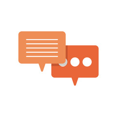 Sticker - speech bubble on white background