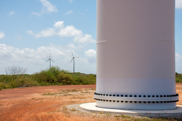 Wind farm producing clean green energy