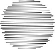 © Karloni - Abstract lines in circle form. Geometric monochrome shape. Trendy design element for web pages, prints, template, presentation and textile pattern