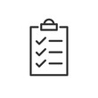 © Lysenko.A - To do list icon in flat style. Document checklist vector illustration on white isolated background. Notepad check mark business concept.
