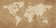 Poligon World Map Vintage Background