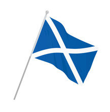 Scotland National Flag. Vector Illustration