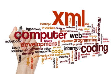 Wall Mural - xml word cloud