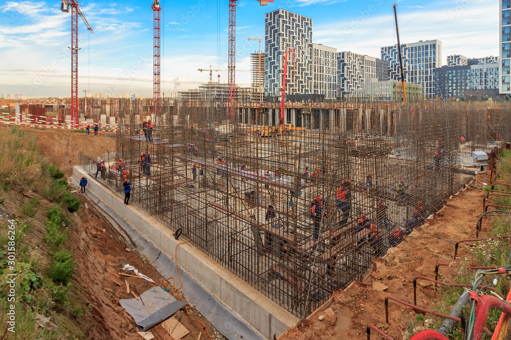 base plate. pit formation of grillage is completed. Forms formwork ...