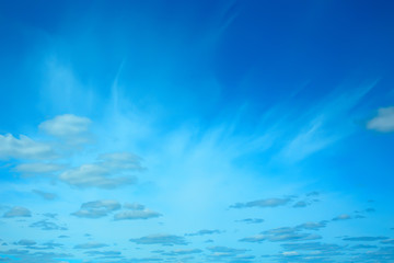 clouds blue sky / background clean blue sky with white clouds concept purity and freshness of nature