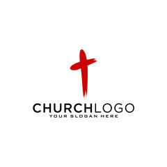 Wall Mural - Church vector logo symbol graphic abstract template