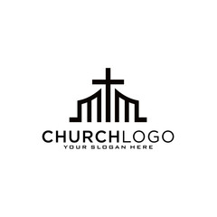 Church vector logo symbol graphic abstract template