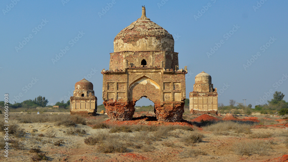 Talpur Photo Stock Tilla Shah Graveyard Sindhi Urdu is historical burial place ...